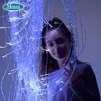 Cable de Fibra Óptica PMMA con Brillo Lateral, Carcasa de PVC, Cable de Fibra Óptica con Brillo Lateral para Iluminación Exterior