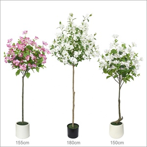 Grand arbre artificiel <span class=keywords><strong>en</strong></span> <span class=keywords><strong>pot</strong></span> avec de vraies fleurs, <span class=keywords><strong>bougainvillier</strong></span> artificiel pour la décoration de mariage - Product Image 2
