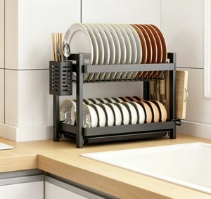 Estante para Cubiertos de Cocina, Resistente y Fácil de Limpiar, Estante de Almacenamiento para Artículos Pequeños de Cocina - Product Image 4