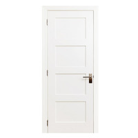 Vente en gros d'usine Portes de chambre à coucher Conception moderne de porte simple d'entrée en bois Portes d'entrée en bois