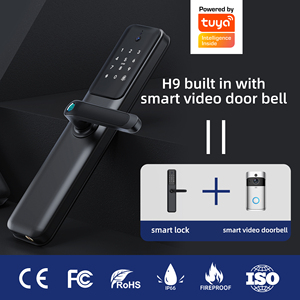 Liliwise Smart Handle <b>Lock</b> Control De Accesos 3D Face Recognition Tuya App Video Fingerprint Smart Door <b>Lock</b> With Wifi - Product Image 6