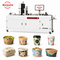 Machine d'impression haute précision pour bols en papier, gobelets, boîtes à emporter et contenants alimentaires avec impression jet d'encre à base d'eau