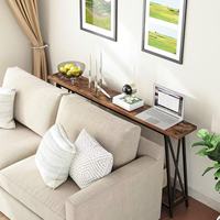 Console d'entrée moderne en bois massif convertible à 5 niveaux, meuble étroit pour la maison