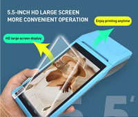 Terminal PDA 58mm Printer Thermal Portabel Mobile Mini untuk Struk dengan Antarmuka USB+Nirkabel Baterai 5000mAh Tersedia