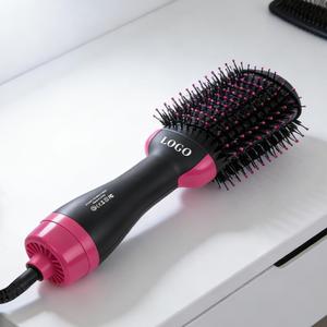 0728 Salon Ionic Hair Styling <b>Tools</b> 4 in 1 Curler Hot Comb Straightener Blow Dryer One Step & Volumizing Air Brush - Product Image 4