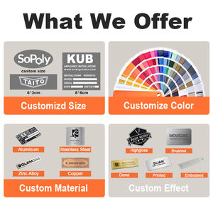 कम moq हॉट सेलिंग कस्टम लेजर उत्कीर्ण उपकरण फर्नीचर ब्रांड नाम लोगो प्लेटेड एल्यूमीनियम धातु नेमप्लेट - Product Image 3