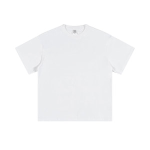 เสื้อยืดผ้าฝ้ายแฟชั่นโอเวอร์ไซส์ทรงบ็อกซี่ฟิตเสื้อเนสออกแบบได้ตามต้องการ - Product Image 1