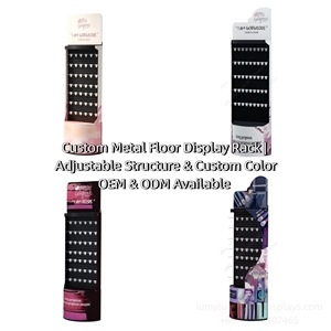 Adjustable Pegboard Makeup Display Stand Perforated Metal Panel with <b>Hooks</b> for Organizing Hair Brushes <b>Tools</b> & Cosmetics - Product Image 5