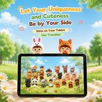Figurines décoratives d'animaux kawaii personnalisées avec logo, mini-figurines créatives en gros pour bureau, voiture, OEM, boîte mystère, téléphone, ordinateur portable