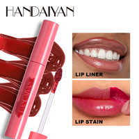 HANDAIYAN Crayon à lèvres de maquillage avec logo personnalisé Teinté à haute teneur en pigment Imperméable à l'eau Teinture pour les lèvres