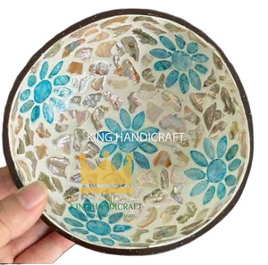 ชามกะลามะพร้าวชามกะลามะพร้าวชามมะพร้าวคุณภาพสูงส่งตรงจากโรงงานปรับสีได้ - Product Image 1