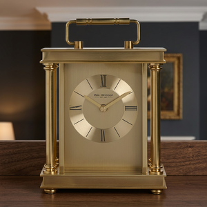 High Quality Durable Brass <b>Gold</b> Metal Geometric Shape Quartz Analog Table <b>Clock</b> with Minimalist Design Needle Display for Desk - Product Image 1