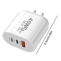Nouveau type-c chargeur EU US PD câble de charge Usb Type c Usbc bloc brique rapide téléphone portable adaptateur mural 20w pour téléphone 14 15 16