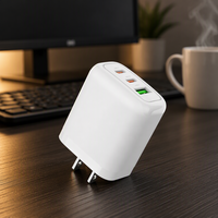 65W GaN PD 3.0 QC3.0 Hızlı Şarj Cihazı USB C Duvar Adaptörü ABD Fişi Cep Telefonu Tablet Dizüstü Bilgisayar için