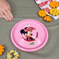 Assiette à dîner en PP sans BPA, imprimée sur mesure, écologique, durable, réutilisable, vaisselle pour enfants avec dessins animés, logo personnalisé, style américain