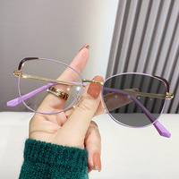 MK23121401 Nuevas Gafas con Bloqueo de Luz Azul, Fotocromáticas Transicionales, Fotogrises, Montura Óptica con Logotipo Personalizado, Gafas Retro
