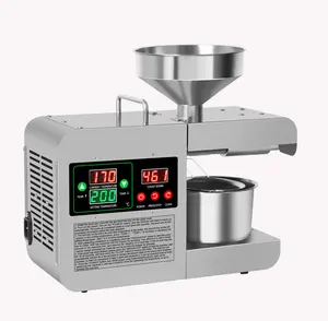 Máquina de prensagem de óleo de amendoim multifuncional inteligente para sementes de abóbora e amêndoa fria no Paquistão