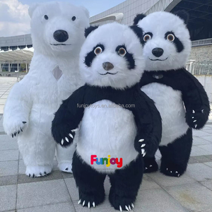 <span class=keywords><strong>Costume</strong></span> da Mascotte <span class=keywords><strong>Panda</strong></span> Gonfiabile 2/2,6/3 Metri per Adulti, Senza Batteria 12V - Product Image 5
