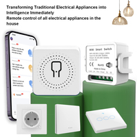 SIXWGH Module Relais Interrupteur Dissociable 1/2/3/4 Gang Tuya Wifi Zigbee Intelligent sans Fil Télécommande Maison Automatisation Commande Vocale Alexa
