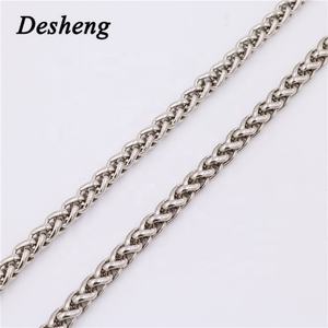 Cadena de metal Chapado en oro real Cadena de moda Bolso Correa de hombro Cadena decorativa - Product Image 6