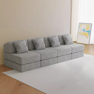 Saien Một Chỗ Ngồi <span class=keywords><strong>Sofa</strong></span> Đặt Đồ Nội Thất Màu Xám Linen Bìa Modular Ghế <span class=keywords><strong>Sofa</strong></span> Cắt Bọt Cho Phòng Khách Căn Hộ Trung Tâm Mua Sắm Nén Giường - Product Image 1
