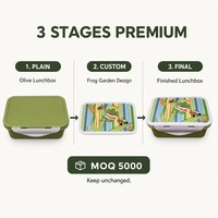 Boîte à lunch bento en plastique réutilisable sans BPA, OEM/ODM, multifonctionnelle, pour enfants, avec couvercle sécurisé, emballage