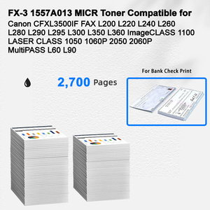 Ibest tương thích MICR Hộp mực Canon FX-3 FX3 1557a013 Tương thích cho Canon cfxl3500if <span class=keywords><strong>FAX</strong></span> L200 cho ngân hàng kiểm tra in ấn - Product Image 2