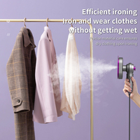 Mini Fer Électrique Portable Prêt pour le Voyage, Défroisseur Vapeur Vertical à Main pour Vêtements à Usage Domestique