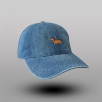 Gorra de Béisbol de Alta Calidad, Nuevo Estilo, para Exteriores, Estilo Urbano, con Bordado de Cachorro en Mezclilla Lavada, Protección Solar, Venta al por Mayor, con Estampado de Frutas
