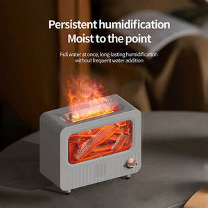 Lampe <span class=keywords><strong>de</strong></span> nuit à bruit blanc 3D Feu Blanc, décoration d'intérieur, haut-parleur BT, diffuseur <span class=keywords><strong>de</strong></span> parfum, machine à aromathérapie FLAME, volume réglable - Product Image 2