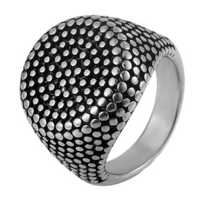 yunnique Fashion <b>Rings</b> Gold Steel Color Ball Shape Polka Dots Geometric Unisex Jewelry Gift - Product Image 5