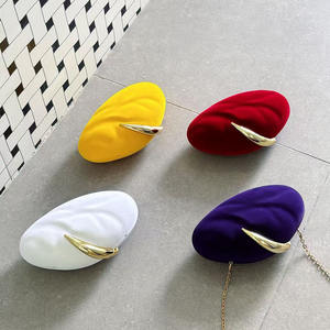 <span class=keywords><strong>Sac</strong></span> de soirée pour femme en métal de luxe avec fermoir à clip, <span class=keywords><strong>sac</strong></span> à main de mariage, <span class=keywords><strong>sac</strong></span> à main de cérémonie en velours unique, <span class=keywords><strong>sac</strong></span> à main de banquet, pochette en forme de mangue - Product Image 2