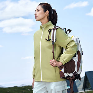 Coque dure imperméable légère pour hommes pour la randonnée Matériau polyester Coque dure monocouche pour adultes - Product Image 6