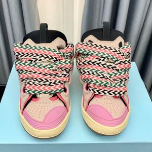 Zapatos Deportivos de Diseño de Lujo y Alta Calidad, Negros, con Malla, Suela Gruesa, con Cordones, para Caminar, de Marca Famosa, Casuales, Modernos y a la Moda - Product Image 3