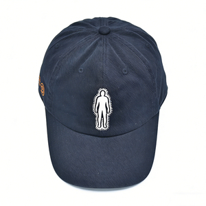 Unstructured Soft Crown Baseball Cap with Embroidered Patch Unisex Adjustable Dad Hat Wholesale 6-Panel Casual Streetwear Hat - Product Image 6