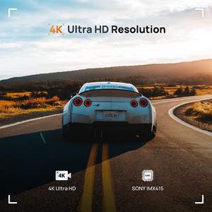 Nueva actualización 70 Mai 4K + 1080P coche caja negra WDR Cámara coche Dvr visión nocturna Buitt-in WIFI cámara de salpicadero delantera y trasera 4K - Product Image 5