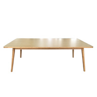 Table basse carrée moderne en bois massif de chêne avec pieds en forme d'épingles à cheveux pour salon – Grande vente en Europe