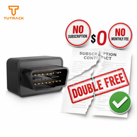 Rastreador GPS OBD 4G Plug and Play, Sin Suscripción, Sin Cuota Mensual, Posicionamiento GPS BDS LBS en Tiempo Real, Geocerca, Gestión de Flotas
