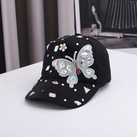 Gorra de Béisbol con Pedrería de Colores, Gorra de Béisbol Moderna, Sombreros para el Sol para Mujer