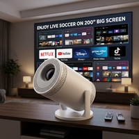 Nouveau projecteur intelligent Android 14 2026 avec support, compatible 4K, mini projecteur Pico pour home cinéma, vente en gros usine, personnalisation de projecteurs