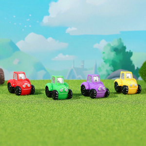 Mini figura de tractor de resina, juguete fundido a presión para niños de 2 a 4 años, decoración de escritorio, juego unisex con temática de granja - Product Image 4