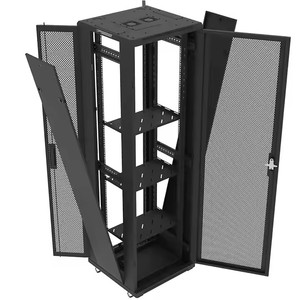 Nhà máy trực tiếp 19-inch Mạng tủ thông gió cao tỷ lệ tùy chỉnh kích thước 18u SPCC Đen 18u 22u 27U 32u 37u 42U 600 chiều rộng cổ phiếu - Product Image 2