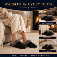 Pantoufles d'intérieur personnalisables à bout ouvert en peluche pour hôtel, chaudes et douillettes, pour femmes et hommes, avec logo personnalisé et emballage cadeau