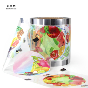 Transparant Bedrukt <span class=keywords><strong>Plastic</strong></span> Folie Melksap Bubble Thee Deksel <span class=keywords><strong>Plastic</strong></span> Heatseal Verpakking Cup Afdichting Film Rol - Product Image 6