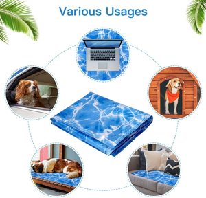 Dog Cooling Pad Summer High Absorption Top Waterproof <b>Safe</b> Easy Carry and Clean Rechargeable Cooling Mat Pet Mat Pad - Product Image 6