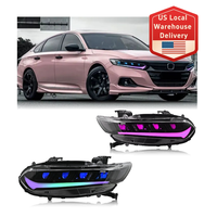 Accord 2018-2022 RGB 10. Auto-LED-Scheinwerfer Auto DRL-Scheinwerfer Scheinwerfer Plug & Play Kfz-Zubehör für Honda