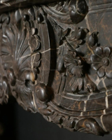 Cadre de cheminée en marbre foncé Emperador de style européen Manteau de cheminée en marbre brun naturel sculpté à la main