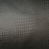 Papier enduit de tissu polyester doux pour la peau, avec un design unique en texture de peau de crocodile, pour l'emballage de boîtes cadeaux, film de laminage