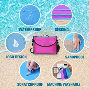 Mantas de Playa Extra Grandes de Lujo, Impermeables y Resistentes a la Arena, Ligeras, Portátiles, Plegables, Fáciles de Transportar, Tapete de Picnic - Product Image 4