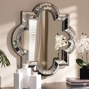<span class=keywords><strong>Miroir</strong></span> mural de luxe Antique doré WXM-1139 Unique pour salon - Product Image 1